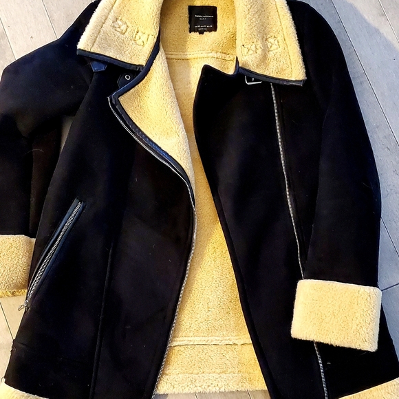 Moto jacket sherling - Picture 1 of 3